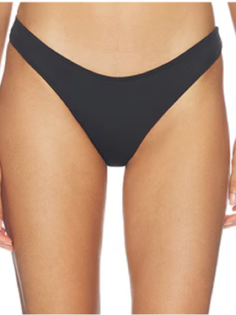 SKIMS Onyx Signature Cheeky Tanga Swim Bottom - Black